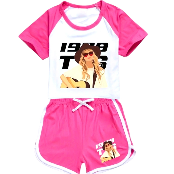 Taylor Swift 1989 Top and Shorts Set For Ages 11-12 Years Old - Picture 3 of 17